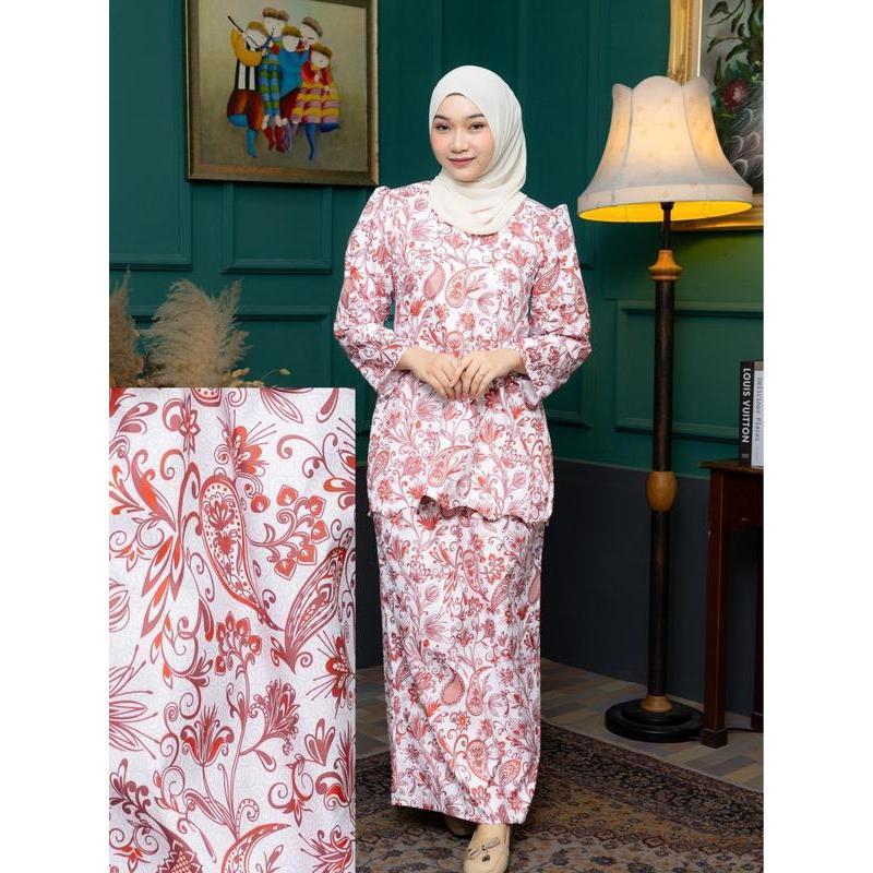 MINI KURUNG SWISS COTTON PRINTED Baju Kurung Set