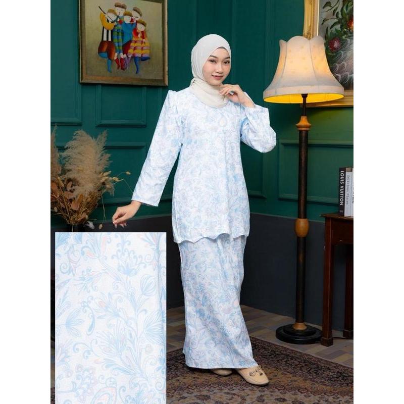 MINI KURUNG SWISS COTTON PRINTED Baju Kurung Set
